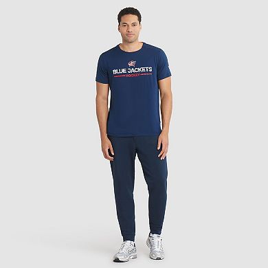 Men's Fanatics Navy Columbus Blue Jackets Authentic Pro Rink Tech T-Shirt