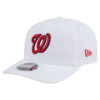 Men's New Era White Washington Nationals COOLERA 9SEVENTY Adjustable Hat