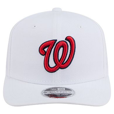 Men's New Era White Washington Nationals COOLERA 9SEVENTY Adjustable Hat