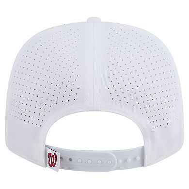 Men's New Era White Washington Nationals COOLERA 9SEVENTY Adjustable Hat