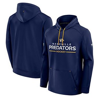 Men's Fanatics Navy Nashville Predators Authentic Pro Rink Hoodie