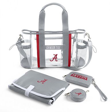 WEAR by Erin Andrews Alabama Crimson Tide Clear Stadium Baby Bag