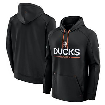 Men's Fanatics Black Anaheim Ducks Authentic Pro Rink Hoodie