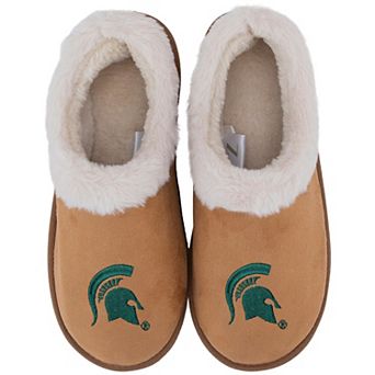 Women's ZooZatz Michigan State Spartans Teagan Faux Fur Slippers