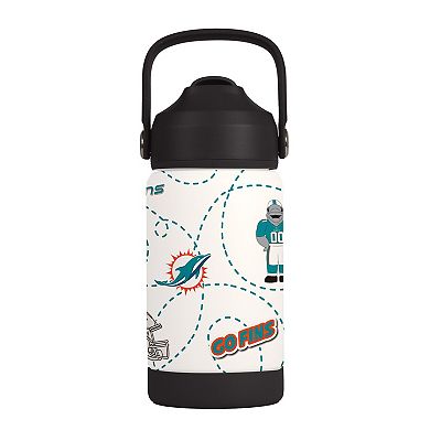 Logo Brands Miami Dolphins 12oz. Mascot Bottle