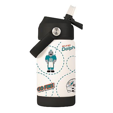 Logo Brands Miami Dolphins 12oz. Mascot Bottle