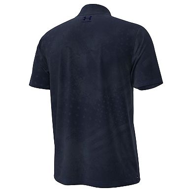 Men's Under Armour Navy Notre Dame Fighting Irish Freedom Collection ArmourFuse Polo