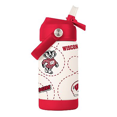 Logo Brands Wisconsin Badgers 12oz. Mascot Bottle