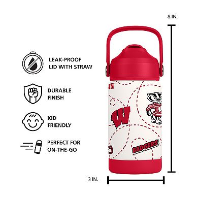 Logo Brands Wisconsin Badgers 12oz. Mascot Bottle