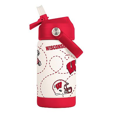 Logo Brands Wisconsin Badgers 12oz. Mascot Bottle