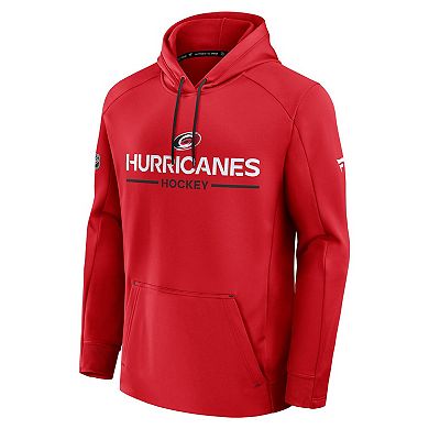 Men's Fanatics Red Carolina Hurricanes Authentic Pro Rink Hoodie