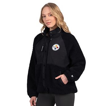 Women's Starter Black Pittsburgh Steelers On the Ball Sherpa Jacket