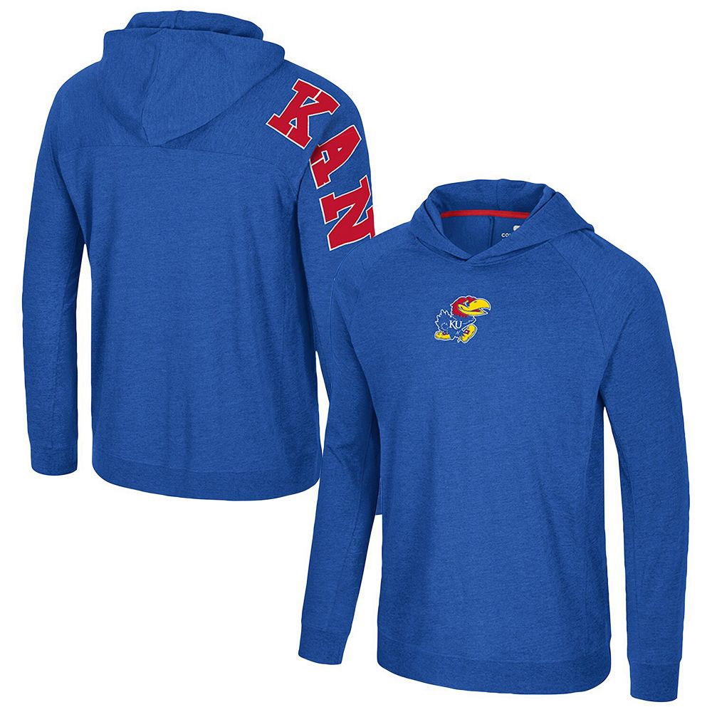 Men's Colosseum Royal Kansas Jayhawks Back in Business Long Sleeve