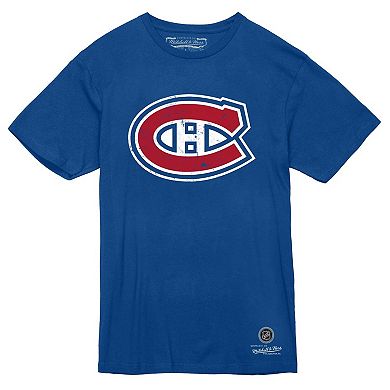 Men's Mitchell & Ness Blue Montreal Canadiens Heritage T-Shirt