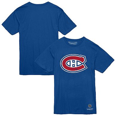 Men's Mitchell & Ness Blue Montreal Canadiens Heritage T-Shirt