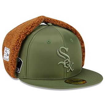 Men's New Era x Alpha Industries Olive Chicago White Sox Dog Ear 59FIFTY Fitted Hat