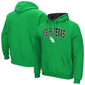 Men's Colosseum Kelly Green North Texas Mean Green Arch & Logo 3.0 Hoodie