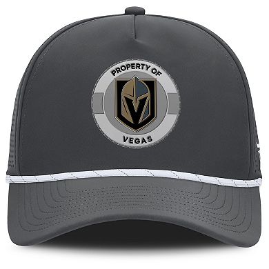 Men's Fanatics Charcoal Vegas Golden Knights Authentic Pro Rink Adjustable Hat