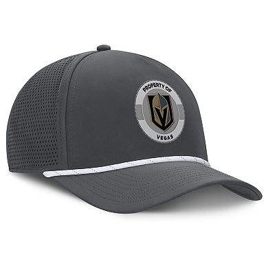 Men's Fanatics Charcoal Vegas Golden Knights Authentic Pro Rink Adjustable Hat