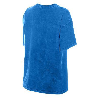 Women's New Era Blue New York Mets Mineral Wash Oversized T-Shirt