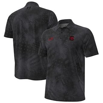 Men's Under Armour Black South Carolina Gamecocks Freedom Collection ArmourFuse Polo