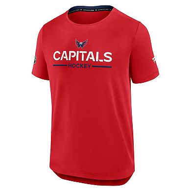 Men's Fanatics Red Washington Capitals Authentic Pro Rink Tech T-Shirt