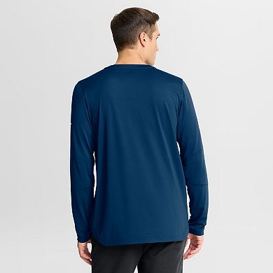 Men's Fanatics Navy Seattle Kraken Authentic Pro Rink Tech Long Sleeve T-Shirt