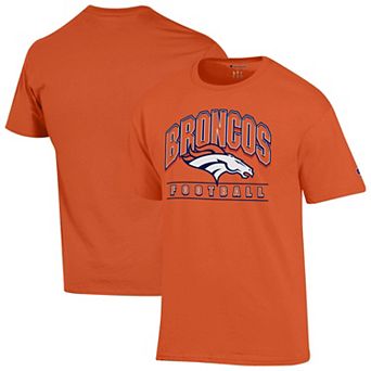 Men's Champion Orange Denver Broncos Football T-Shirt