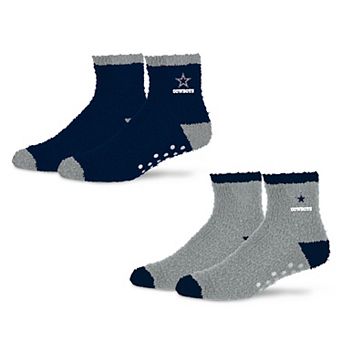Women's Starter Navy/Silver Dallas Cowboys Home and Away Cozy Socks 2 Pack
