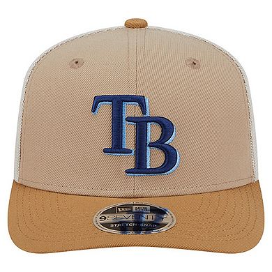 Men's New Era Stone Tampa Bay Rays 9SEVENTY Trucker Adjustable Hat