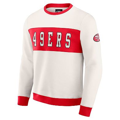 Men's Darius Rucker Collection by Fanatics Cream San Francisco 49ers Colorblock Pullover Sweatshirt