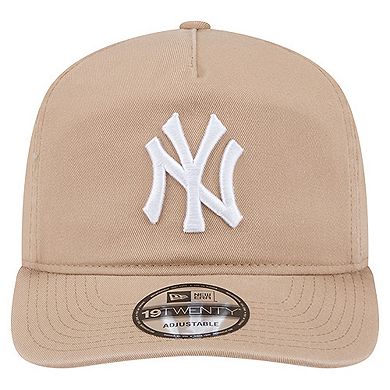 Men's New Era Light Beige New York Yankees Cam 19TWENTY Adjustable Hat