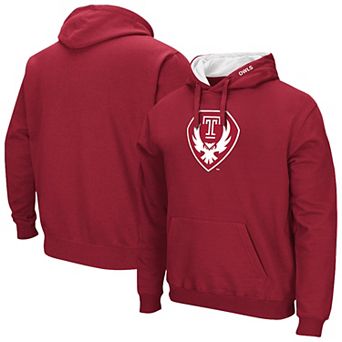 Men's Colosseum Cherry Temple Owls Arch & Logo 3.0 Hoodie