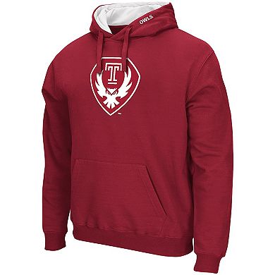 Men's Colosseum Cherry Temple Owls Arch & Logo 3.0 Hoodie