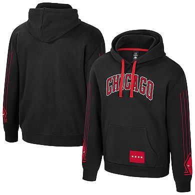 Unisex Stadium Essentials Black Chicago Bulls City Star Hoodie
