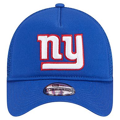 Toddler New Era Royal New York Giants Main 9FORTY A-Frame Trucker Adjustable Hat