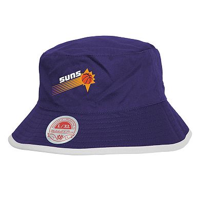 Men's Mitchell & Ness Black/Purple Phoenix Suns Flip It Reversible Bucket Hat