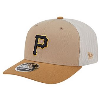 Men's New Era Stone Pittsburgh Pirates 9SEVENTY Trucker Adjustable Hat