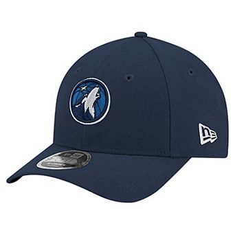 Men's New Era Navy Minnesota Timberwolves 9FORTY Stock M-Crown Adjustable Hat