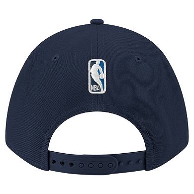 Men's New Era Navy Minnesota Timberwolves 9FORTY Stock M-Crown Adjustable Hat
