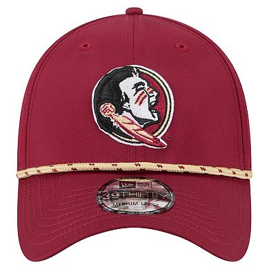 Men's New Era Garnet Florida State Seminoles Rope 39THIRTY Flex Hat