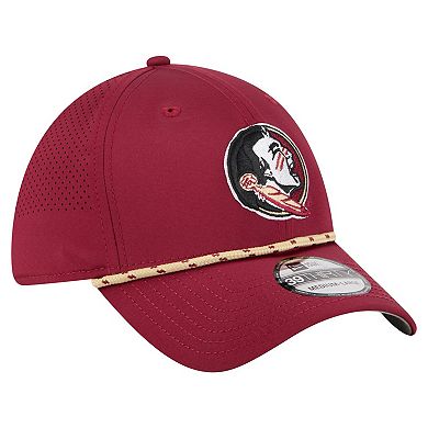 Men's New Era Garnet Florida State Seminoles Rope 39THIRTY Flex Hat