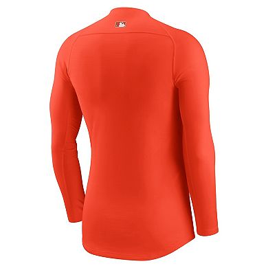 Men's Nike Orange San Francisco Giants City Connect Base Layer Raglan Long Sleeve Performance T-Shirt
