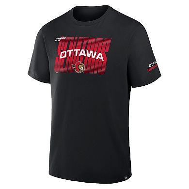 Men's Fanatics Black Ottawa Senators Team Vision Legacy T-Shirt