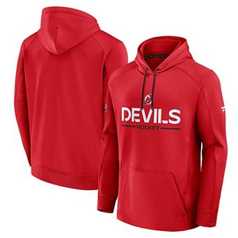 Men's Fanatics Red New Jersey Devils Authentic Pro Rink Hoodie