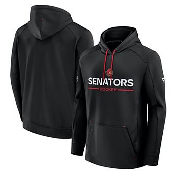 Men's Fanatics Black Ottawa Senators Authentic Pro Rink Hoodie