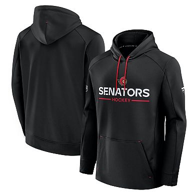Men's Fanatics Black Ottawa Senators Authentic Pro Rink Hoodie