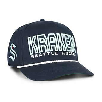 Men's '47 Deep Sea Blue Seattle Kraken Byline Hitch Adjustable Hat