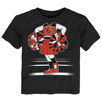 Girls Toddler Outerstuff Black Cincinnati Bengals Game Fit T-Shirt