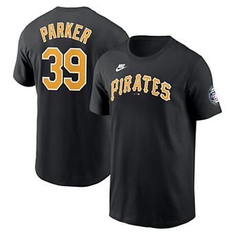 Men's Nike Dave Parker Black Pittsburgh Pirates 2025 National Baseball Hall of Fame Name & Number T-Shirt